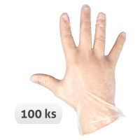 Jednorazové vinylové rukavice Rail nepúdrované 100 ks
