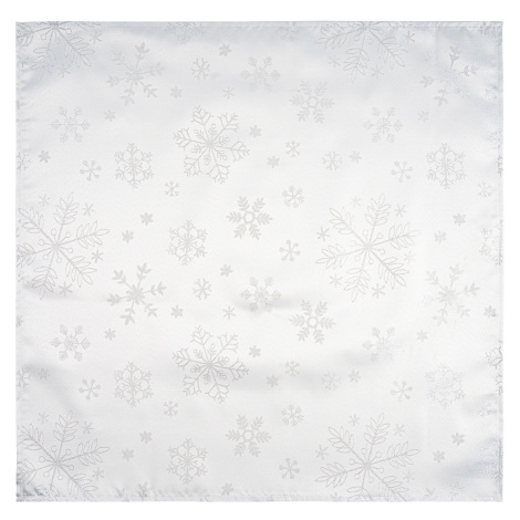 Forbyt Vianočný obrus Snowflakes biela