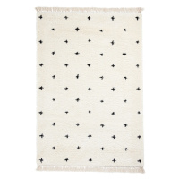 Bielo-čierny koberec Think Rugs Boho Dots, 120 x 170 cm