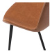 Hnedá jedálenská stolička z imitácie kože DAN–FORM Denmark Hype