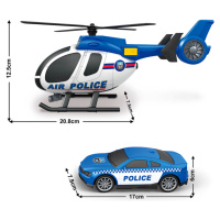 CITY SERVICE CAR - 1:14 Polícia set vrtuľník + auto