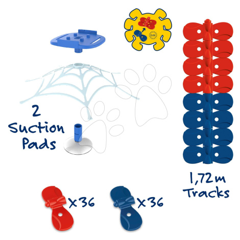 Náhradné diely k flexibilnej autodráhe Spidey Marvel Flextreme Refill Smoby 72 dielov 1,72 metro