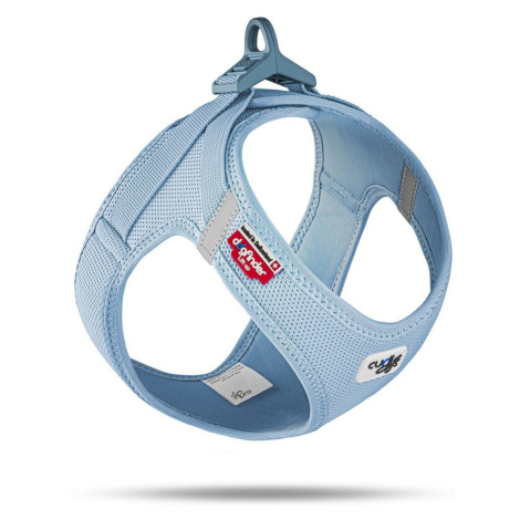 CURLI Postroj pre psov so sponou Air-Mesh Skyblue, XL, 12-18 kg