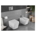 MEXEN/S - Teo Závesná WC misa vrátane sedátka s slow-slim, duroplast, biela 30850600