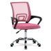 Kancelárska stolička KA-L103 Ružová,Kancelárska stolička KA-L103 Ružová