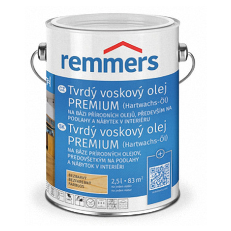 REMMERS - Tvrdý voskový olej PREMIUM REM - nebelgrau 2,5 L