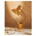Stolová lampa v horčicovej farbe s kovovým tienidlom (výška 37 cm) Katia – Kave Home