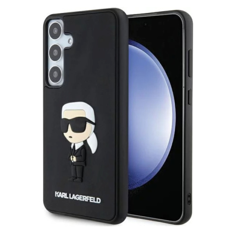 Kryt Karl Lagerfeld KLHCS24M3DRKINK S24+ S926 black hardcase 3D Rubber Ikonik (KLHCS24M3DRKINK)