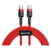 Kábel Baseus Cafule Cable USB-C PD 2.0 QC 3.0 60W 1m (Red)