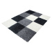Kusový koberec Life Shaggy 1501 black - 60x110 cm Ayyildiz koberce