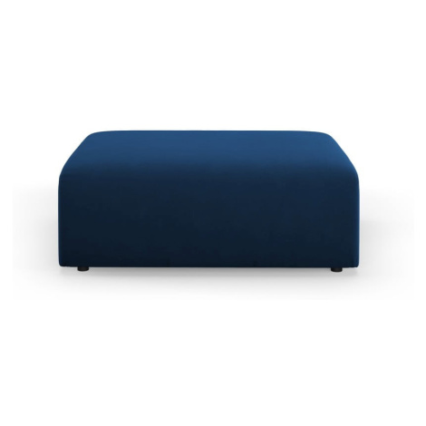 Modrý zamatový taburet Santi – Interieurs 86