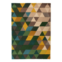 Ručne všívaný kusový koberec Illusion Prism Green / Multi Rozmery koberca: 80x150