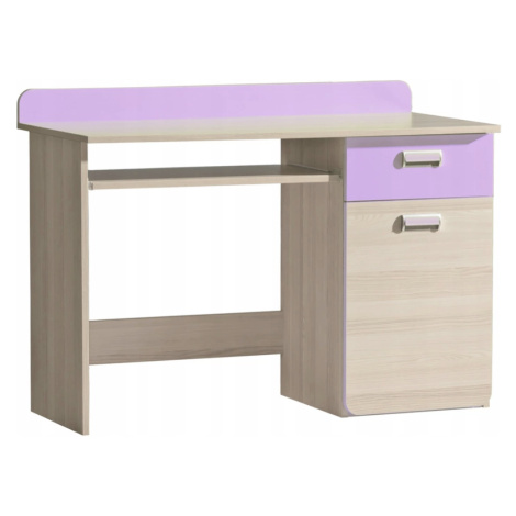 DL Písací stôl LUCAS L10 Farba: Fialová