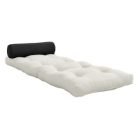Bielosivý futónový matrac 70x200 cm Wrap Natural/Dark Grey – Karup Design