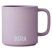 Fialový porcelánový hrnček 175 ml Sister – Design Letters