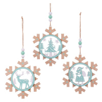 Závesné vianočné dekorácie v súprave 3 ks Snowflake – Casa Selección