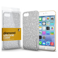 Apple iPhone 15 Plus, Silikónové puzdro, lesklé, Xprotector Diamond, strieborné