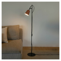 Štúdiová stojacia lampa, ružová/čierna, oceľ, výška 132,5 cm