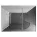 MEXEN/S - Kioto Sprchová zástena WALK-IN zaoblená 100 x 200, transparent 8 mm, biela 800-100-101