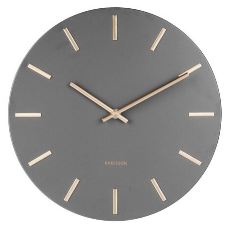 Karlsson 5821GY Dizajnové nástenné hodiny pr. 30 cm