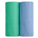 T-TOMI Osušky látkové TETRA 100 x 90, 2 ks, modrá + zelená