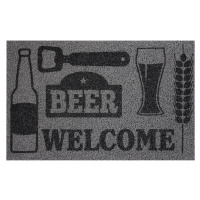 Rohožka Beer/Welcome sivá