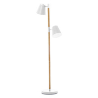 Podlahová lampa Leitmotiv Rubi 150cm, biela farba