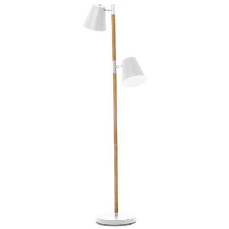 Podlahová lampa Leitmotiv Rubi 150cm, biela farba