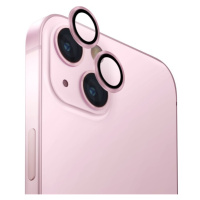 UNIQ OPTIX IPHONE 15/15PLUS (2023) 6.1 / 6.7 ALUMINIUM CAMERA LENS PROTECTOR - SOFT PINK (PINK)