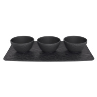 Miska na dip, set 4ks, kolekcia Manufacture Rock - Villeroy & Boch