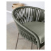 Záhradná stolička so zeleným výpletom Kave Home Yanet