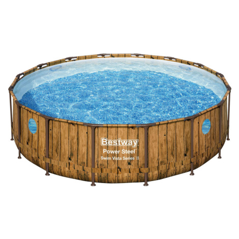 Modré bazény s konštrukciou