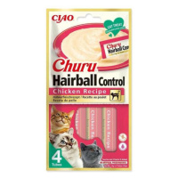 Pochúťka Churu Hairball kuracie 4x14g