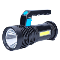 Solight LED ručné nabíjacie svietidlo s bočným svetlom, 150+100lm, Li-Ion