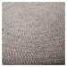 Sivý jutový koberec Flair Rugs Istanbul, ⌀ 150 cm