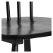 Dkton 23629 Dizajnová jedálenska stolička Neri, čierna