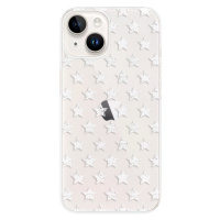 Odolné silikónové puzdro iSaprio - Stars Pattern - white - iPhone 15