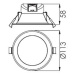 LED stropné svietidlo Acrux biele, CCT Ø 11,3 cm