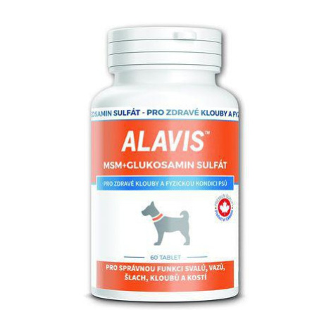 Alavis MSM + glukosamín sulfát pre psov 60 tabliet