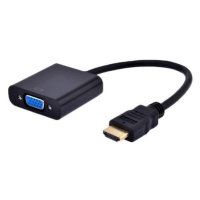 Gembird Adapter HDMI-A - VGA (M/F), čierny