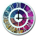 Nástenné hodiny Lucko IV 50 cm farebné