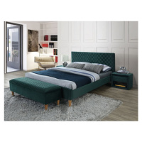 Signal Manželská posteľ AZURRO Velvet | 180 x 200 cm FARBA: Zelená / Bluvel 78