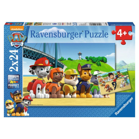 Ravensburger Puzzle Labková patrola Statoční psi 2 x 24 dielikov