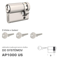 DK - AP1000 US polvložka NIM - nikel matný 40 mm