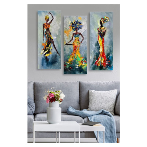 Set 3 dekoratívnych obrazov, 20 x 50 cm