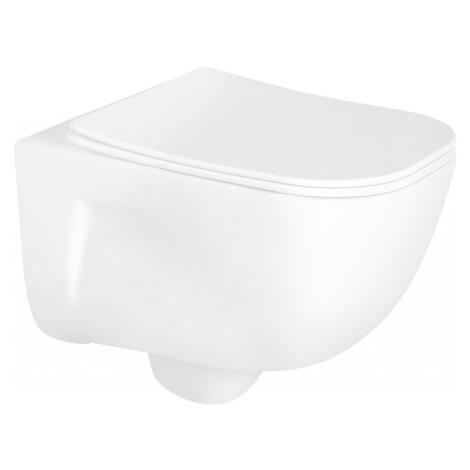MEXEN/S - MARGO závesná WC misa vrátane sedátka s slow-slim, duroplast, biela 30420900