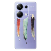 Odolné silikónové puzdro iSaprio - Three Feathers - Xiaomi Redmi Note 13 Pro