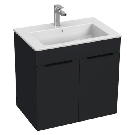 Kúpeľňová skrinka s umývadlom Jika Cube 65x43x62,2 cm antracit mat H4536011763521