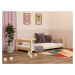 Benlemi Detská posteľ STUDY so zábranou Zvoľte farbu: Biela, Zvoľte rozmer: 120x190 cm, Zvoľte z