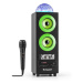 Auna DiscoStar Green, prenosný 2.1 bluetooth reproduktor, USB, akumulátor, LED, mikrofón